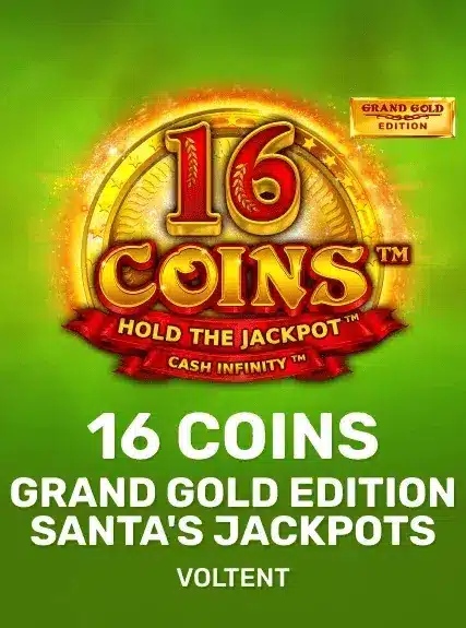 Lucky7even Casino Australia Online Slots Game Title 16 Coins Grand Gold Edition Santas Jackpots 94 Image